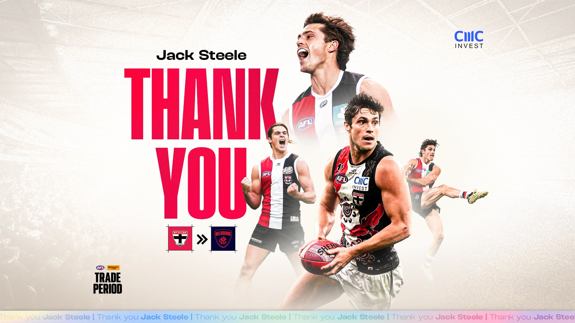 Saints farewell Steele
